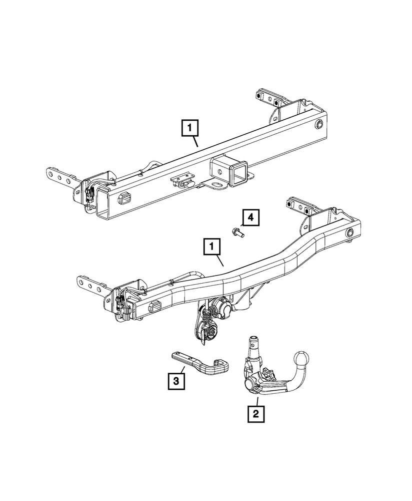 Genuine Mopar Tow Hook 68255543AA