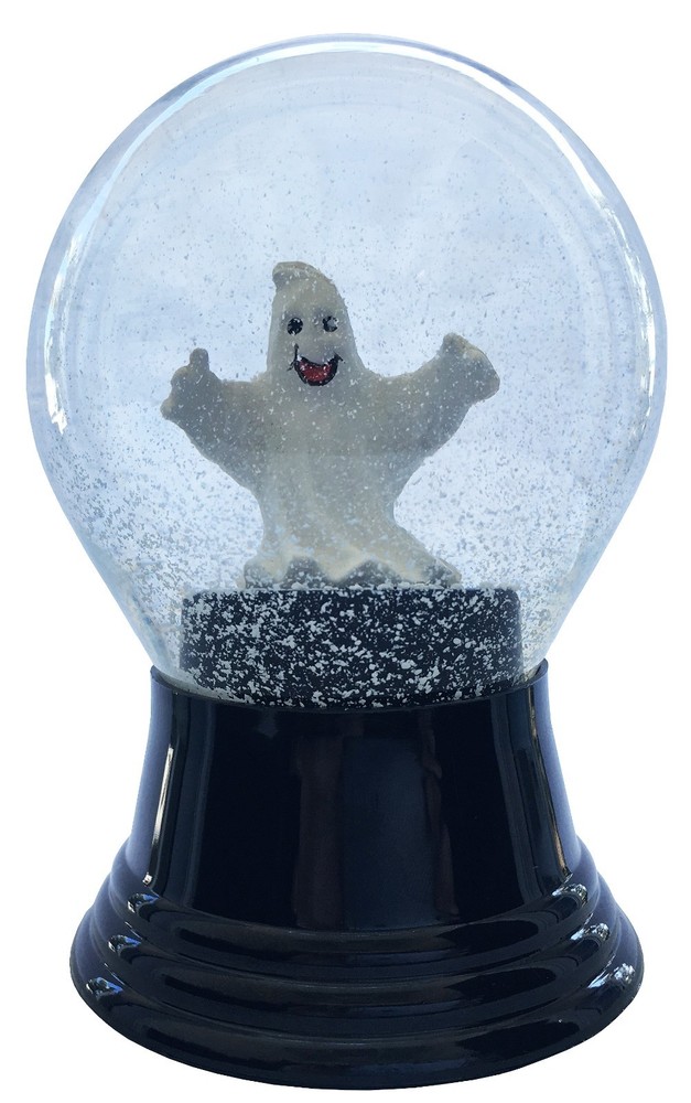Perzy Snowglobe - Medium Ghost - 5"H x 3"W x 3"D