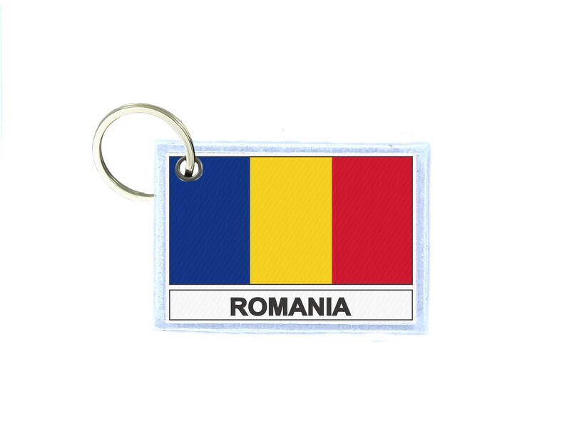 Keychain Double-Sided Flag RO Romania