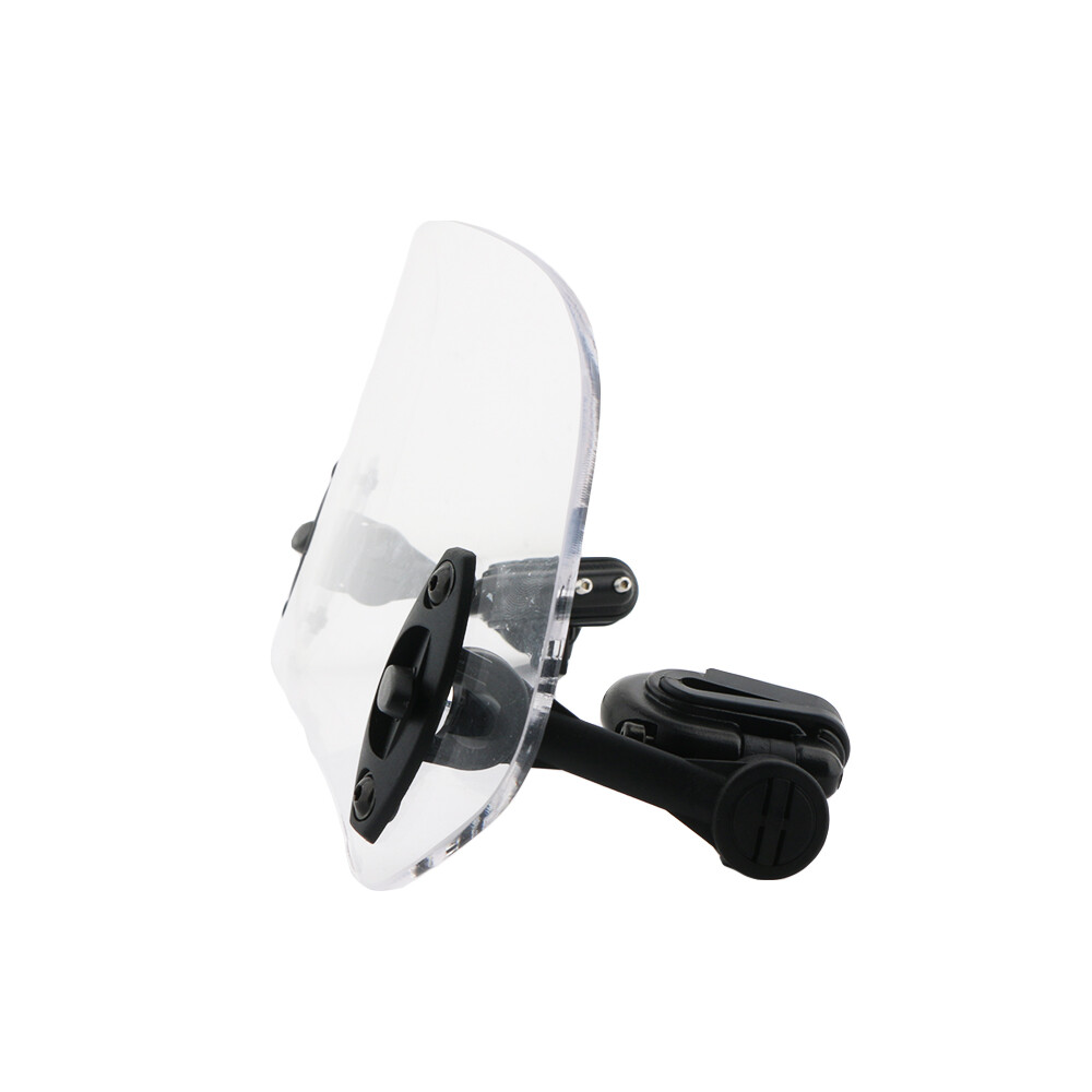 Motorcycle Universal Clip On Windshield Wind Screen Deflector Extension Spoiler