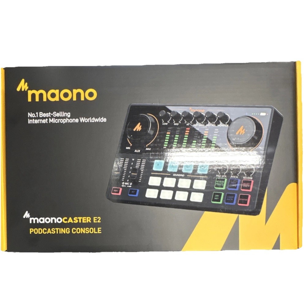 Mono maonoCASTER E2 Podcasting Console Live & Studio Mixer MPN E2 Studio Audio