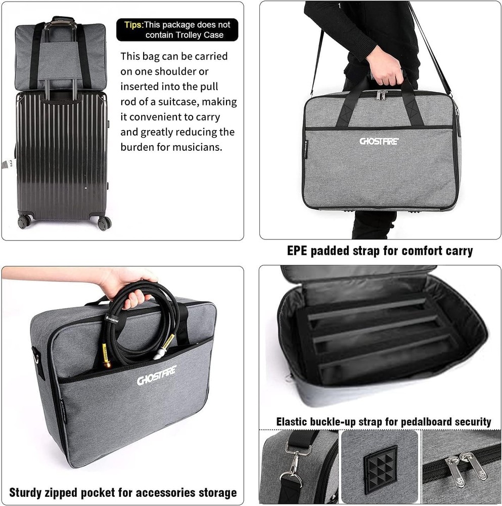 Ghost Fire S Series Effects Pedal Board 13''x10.2''