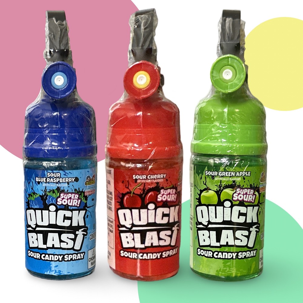 Sour Candy Full Size Sampler 8 Pack | Sour Ooze, Quick Blast, Bubble Jug, Pop R