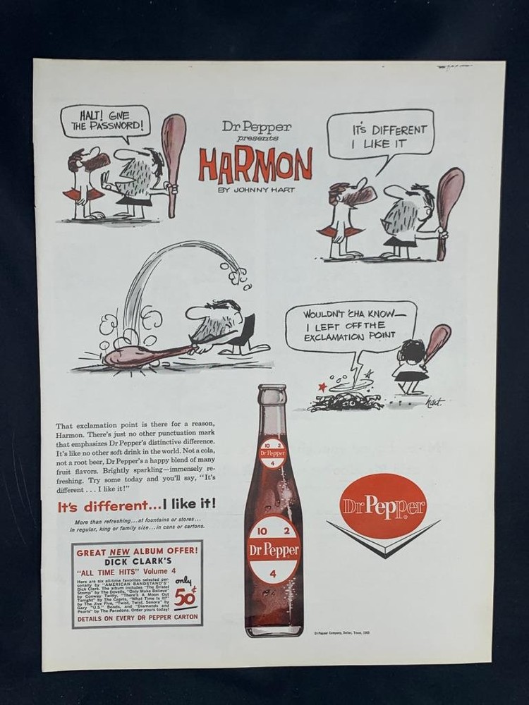 Magazine Ad* - 1963 - Dr. Pepper