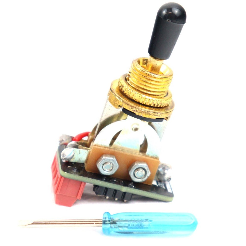 ✅ Trinity Solderless ™ Gold 3 Way Toggle Switch Replacement pickup selector