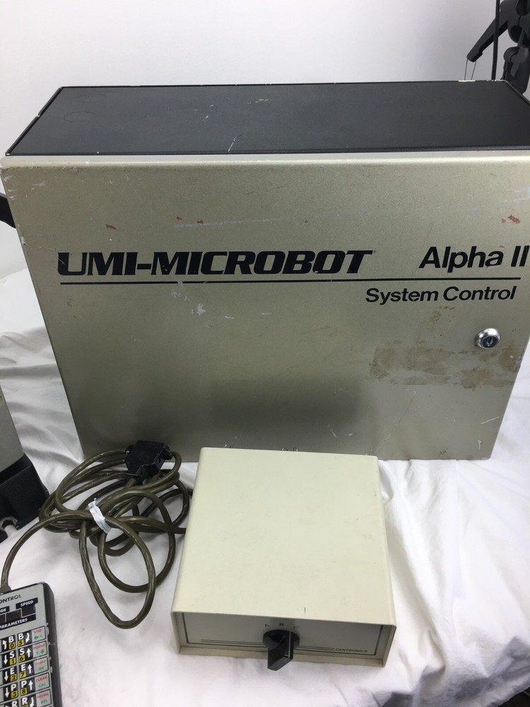 Umi-Microbot Alpha II Teach System Control 3Pc Lot UNTESTED ***NO ARM***