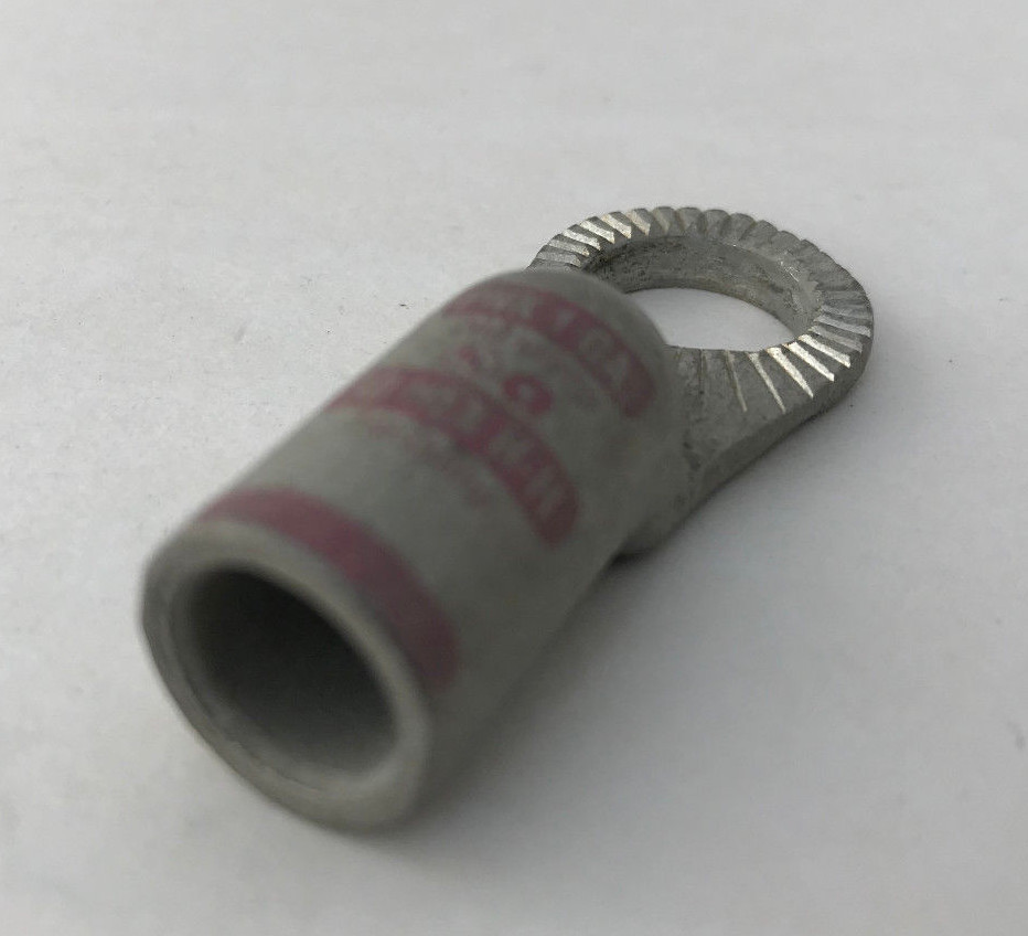 1 Gauge Locking Anti-Rotating Stackable Lugs, 1/2" Stud Size, Tinned Copper