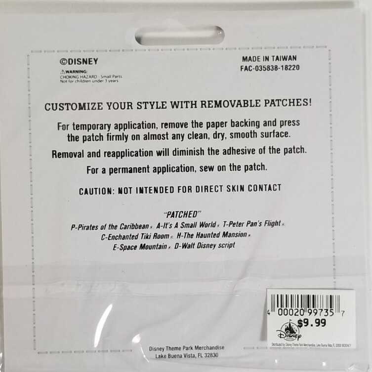 Disney Parks PATCHED Sequin Rainbow Mickey Mouse Icon Iron On Patch New Tags
