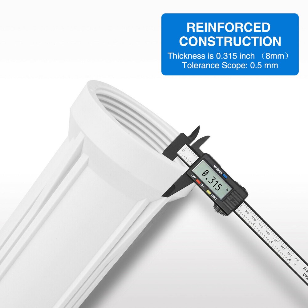 SimPure 10" x 2.5" Whole House Water Filter Housing Filtration System 3/4" NPT