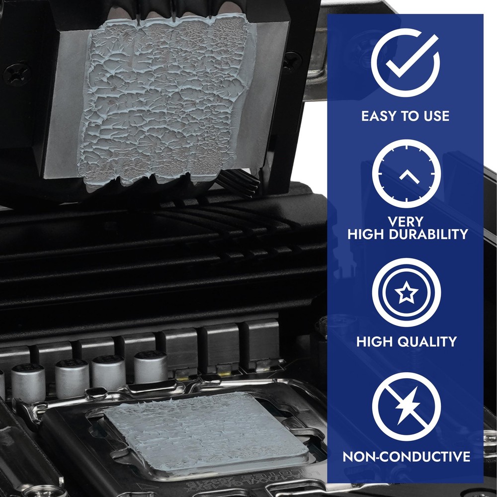 X-10 Thermal Paste for CPU & GPU, 40 Grams, with Application aid, high Therma...