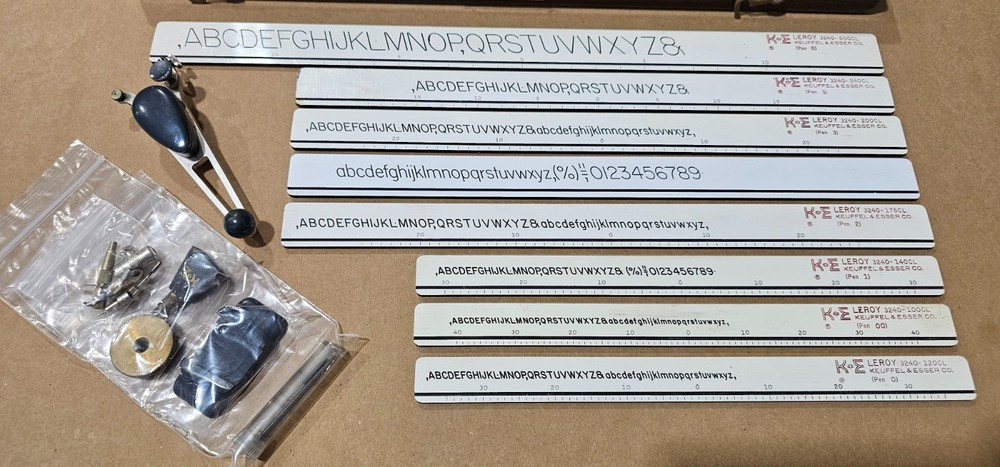 Keuffel & Esser Lettering Set