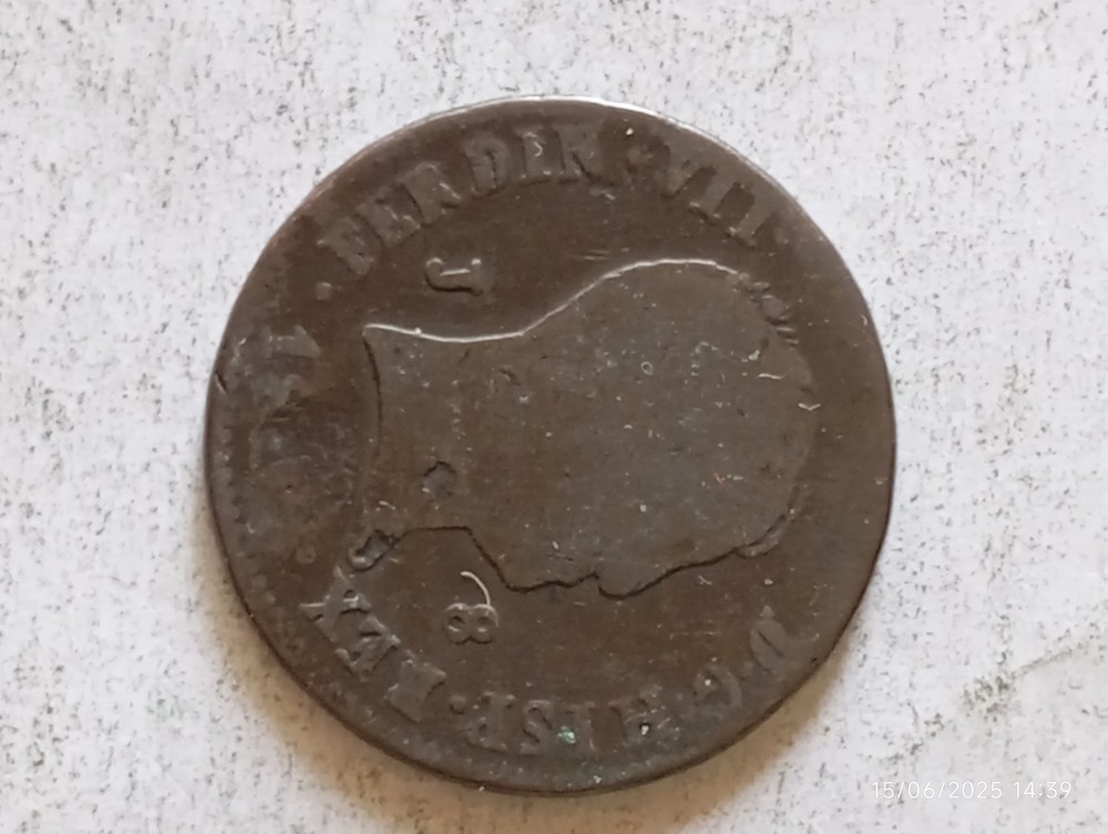 8 Maravedis 181. Ferdinand VII Mb/Bb