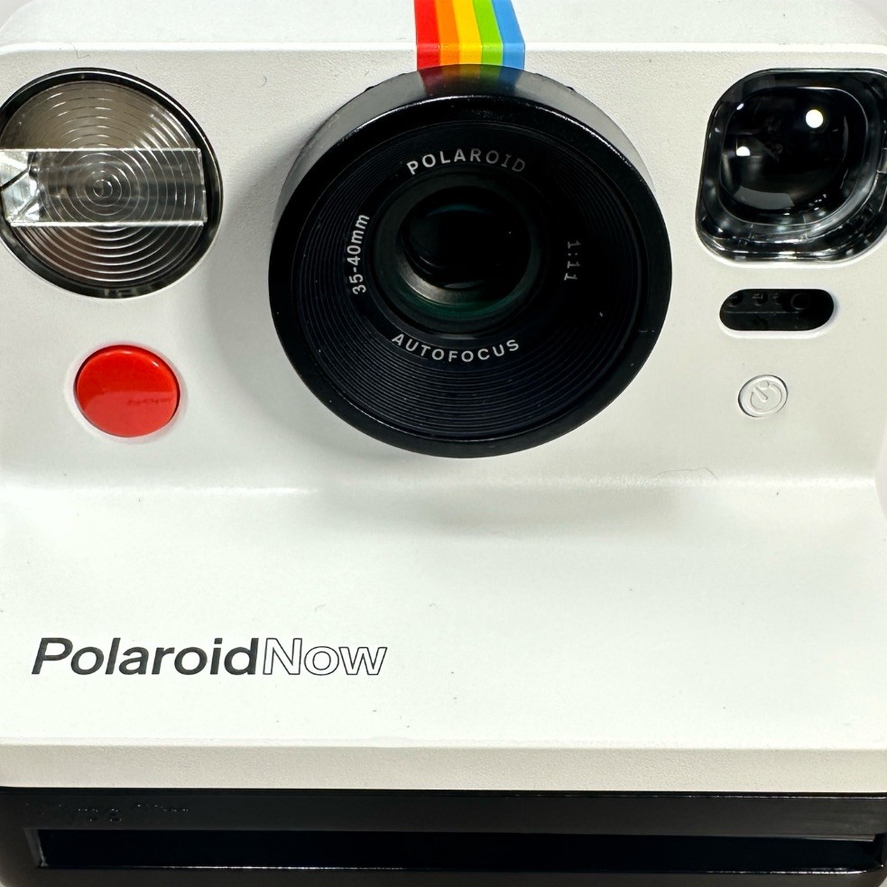 Polaroid Now i-Type Instant Camera White Tested Works Flash USB-C