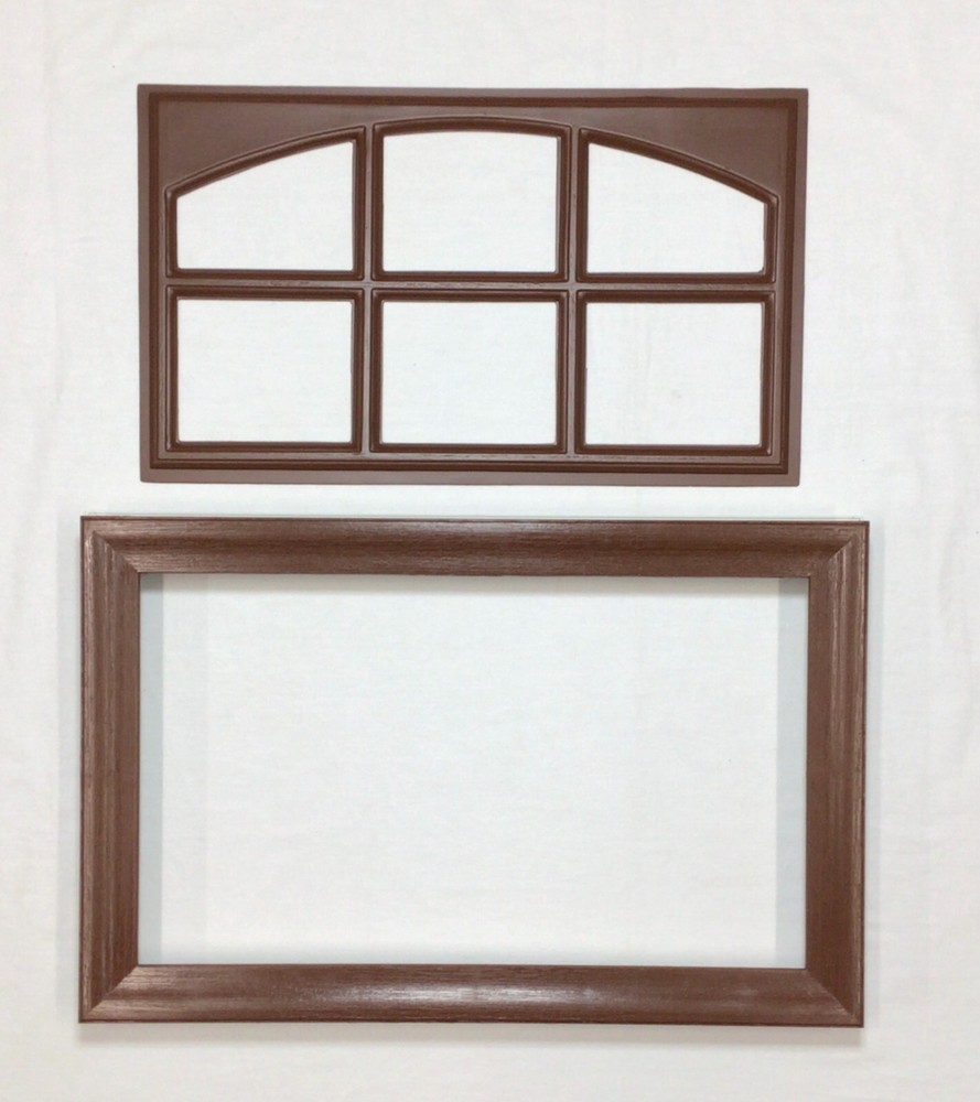 Walnut Amarr Garage Door Window Kit Short Panel Frame Insert Grill Glass Options
