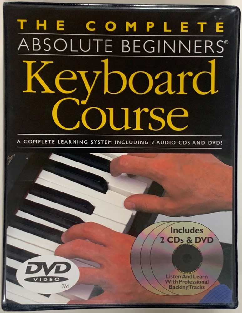 o'o'o . Complete Absolute Beginners KEYBOARD COURSE 2 CDs and DVD + Book