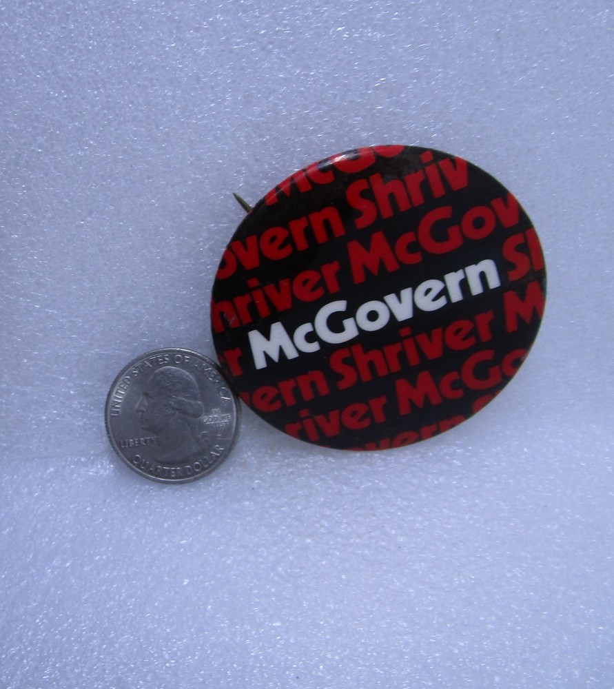 McGovern Shriver Political Pin