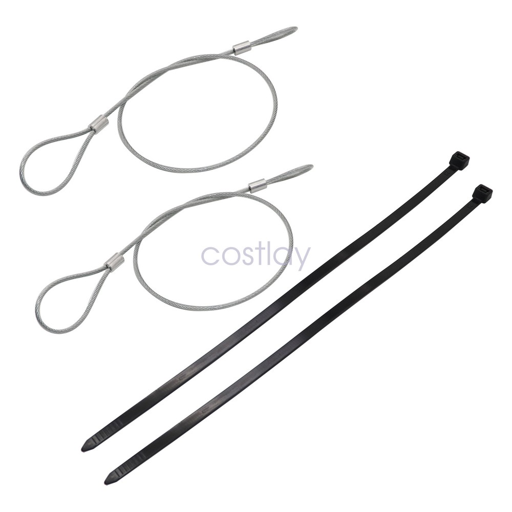 2pcs Emergency Hood Release Cable Kit for Corvette C4 1984-1995 1996