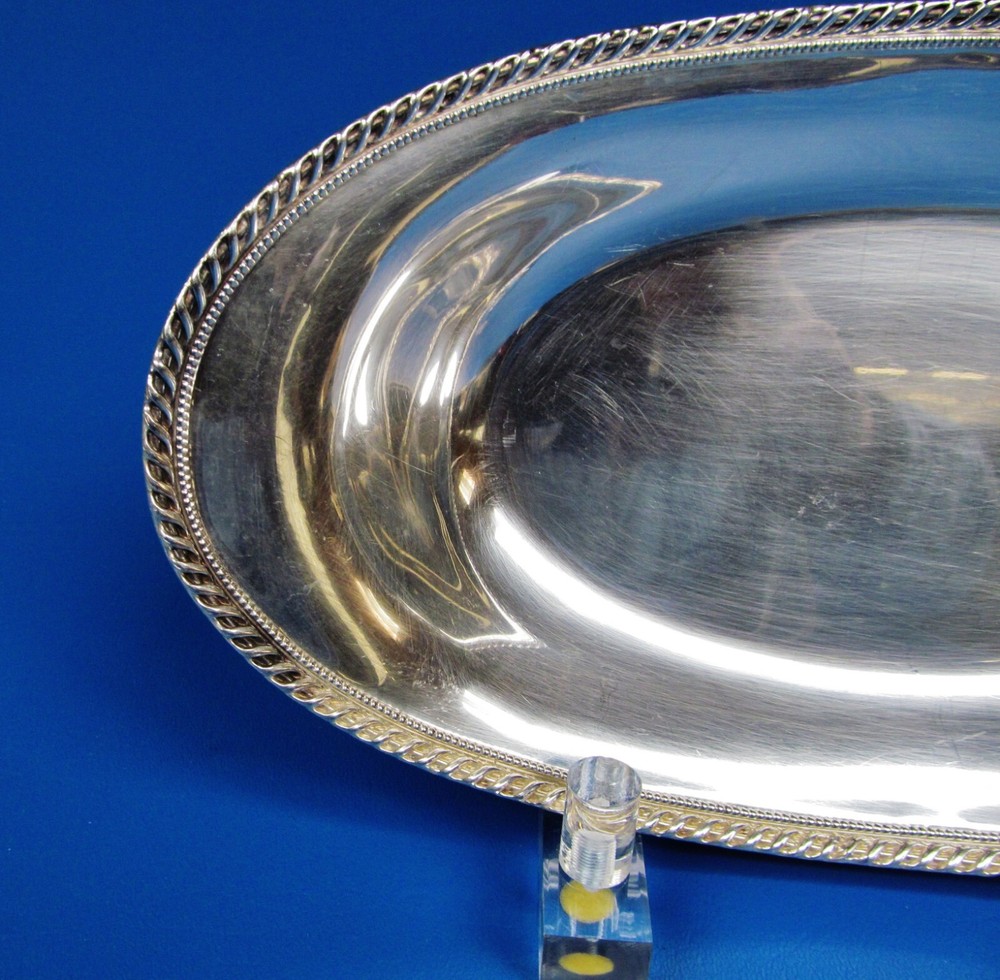 Amston Sterling Silver Bread Tray Measures: 11"., 208.4 Grams