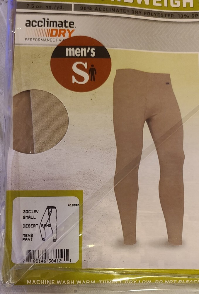 XGO Mil Phase 3 Acclimate Dry Performance Super MidWeight Pants Tan Size Small