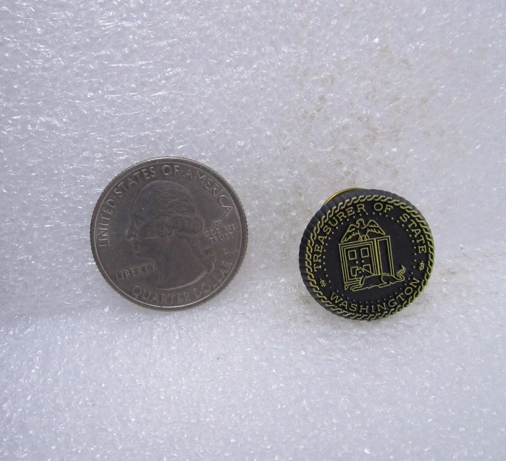Treasurer Of State Washington Plastic Pin