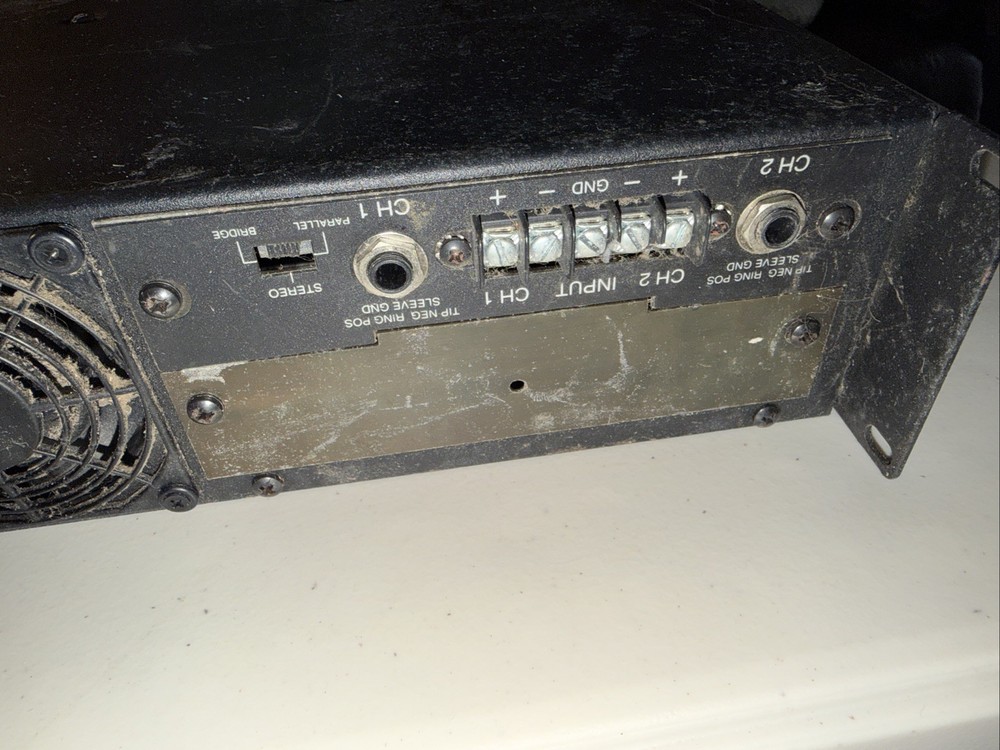 QSC MX-1500A Professional Power Amplifier - Powers On, Untested