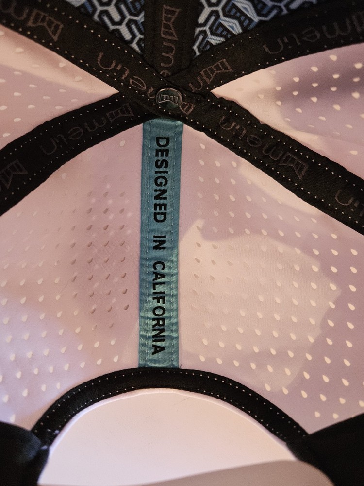MELIN A-Game Hydro White Mesh Snapback STELO by Dexcom Logo Hat Cap Excellent