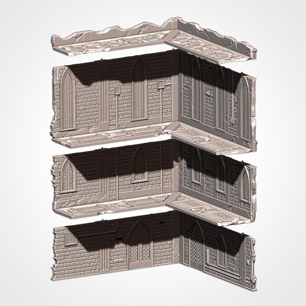 UKTC Cathedral Ruins 40K Terrain Set