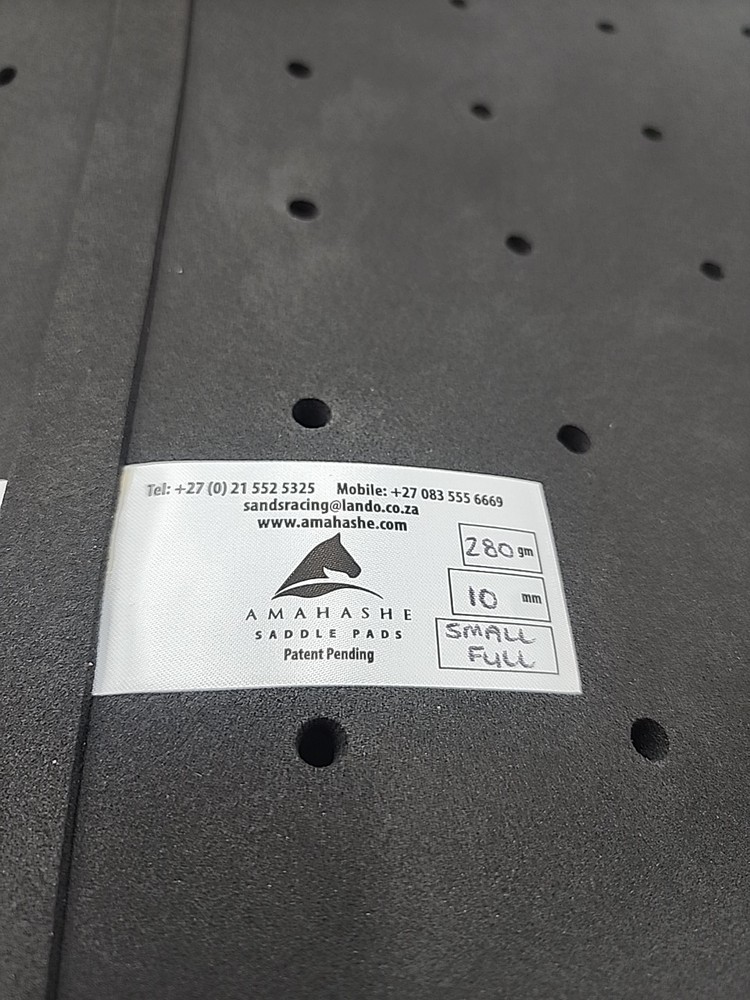 Amahashe Racing Saddle Pad Small Full Cut 280gr 10mm