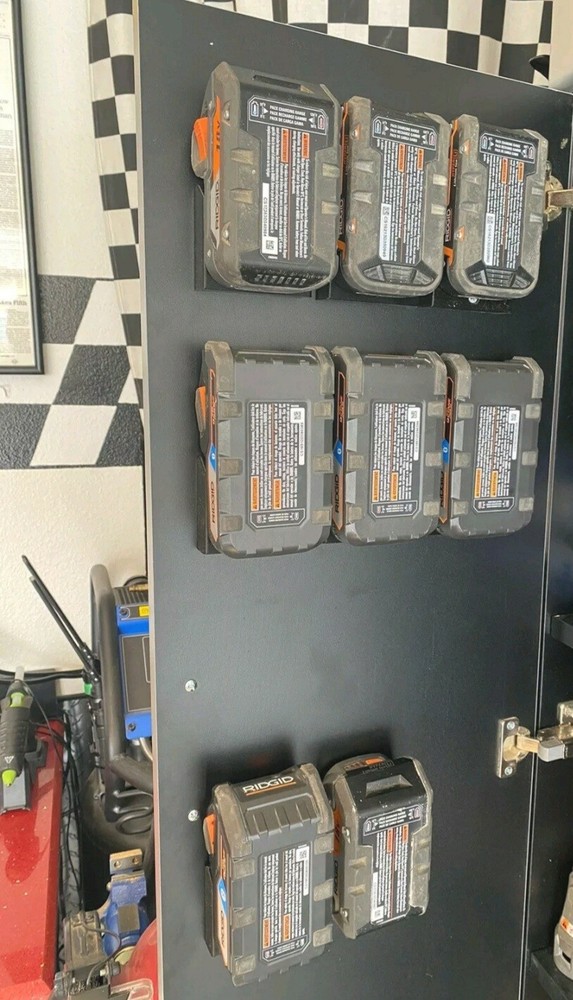 **2 Pack** Ridgid 18V Wall/Under Shelf Battery Holder Mount