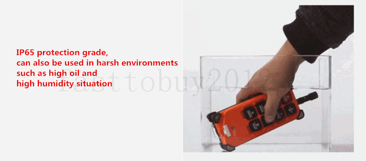 6 Button Industrial Wireless Remote Control Pushbutton Transmitter F21-E1 440v