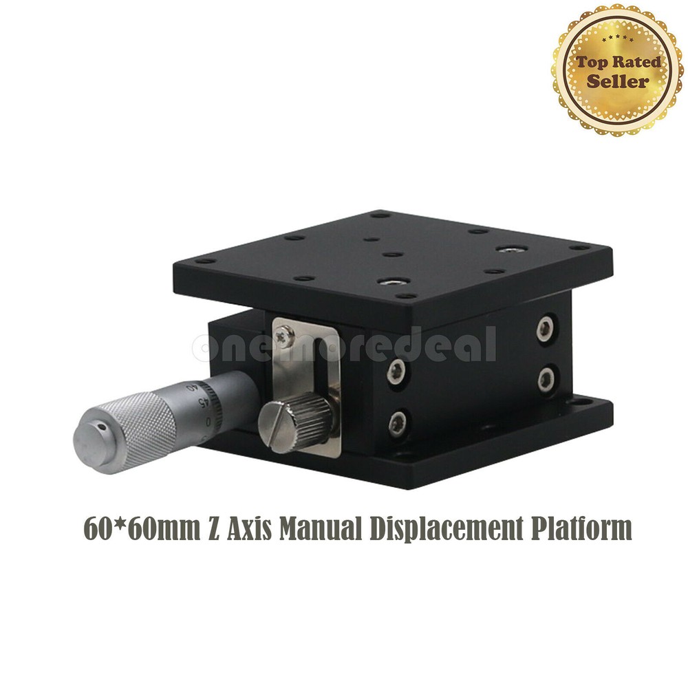 60*60mm Z Axis Manual Displacement Platform Linear Stage Adjustable dl45