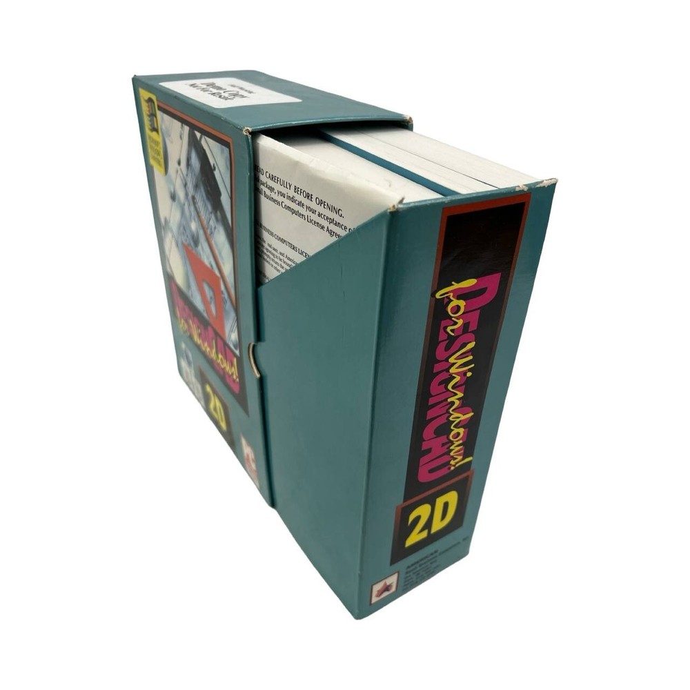 Vintage MS-Dos Floppy Disc DesignCAD 2D Software Windows Full Working Demo