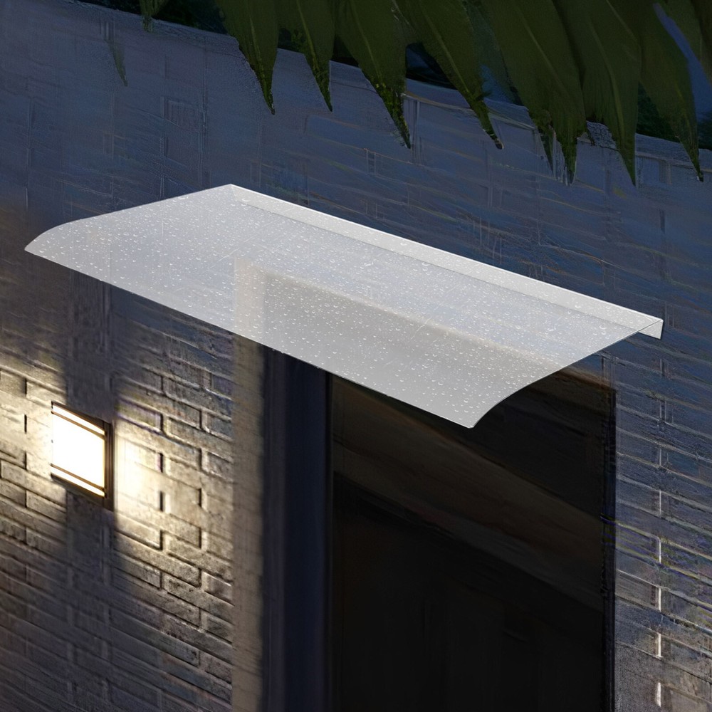 Clear Polycarbonate Awning Canopy for Windows and Doors, 50cm × 120cm