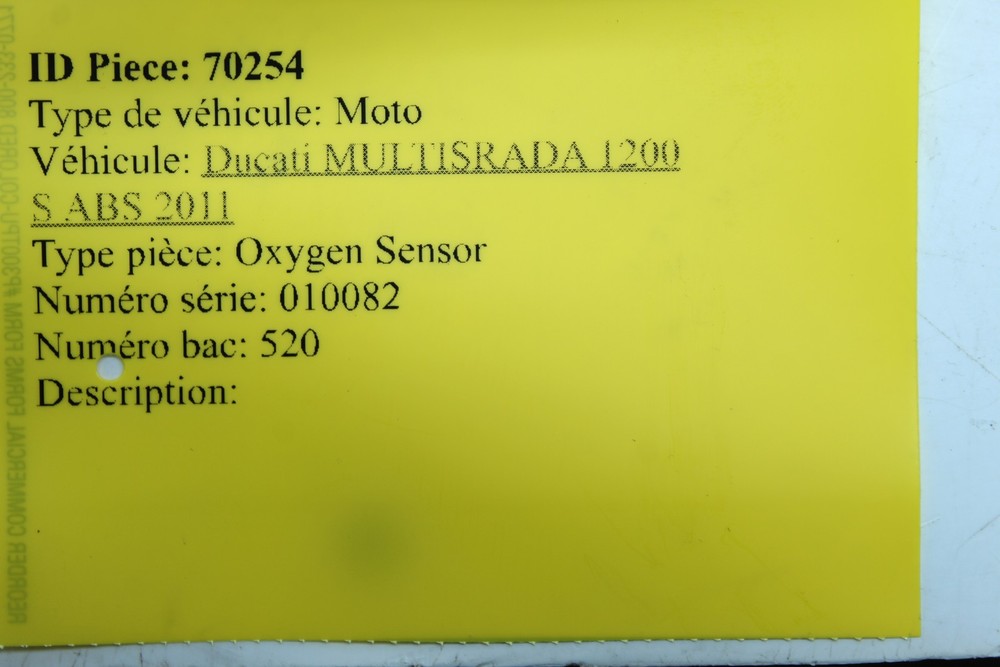 2011 Ducati Multistrada 1200 S Touring OXYGEN SENSOR O2 LAMBDA OEM 55212092A