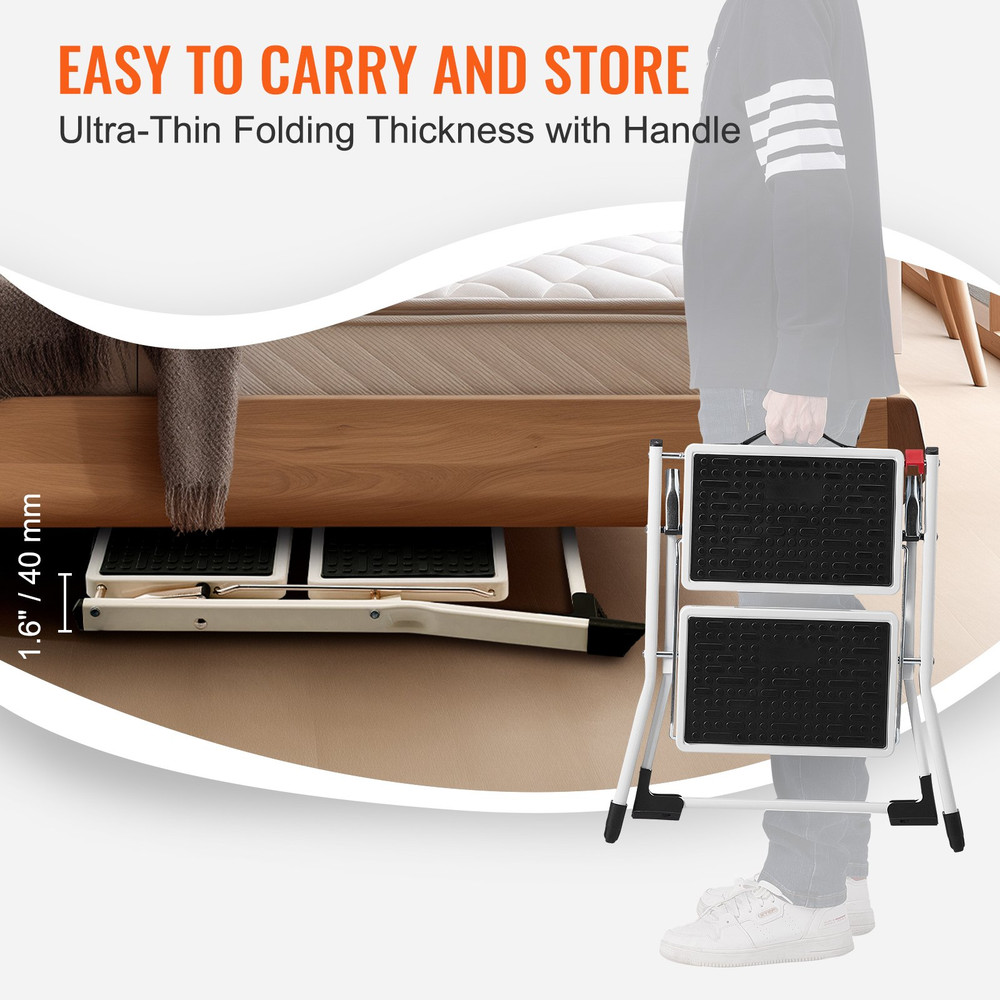 Step Ladder 2-Step 330lbs Capacity, RVs