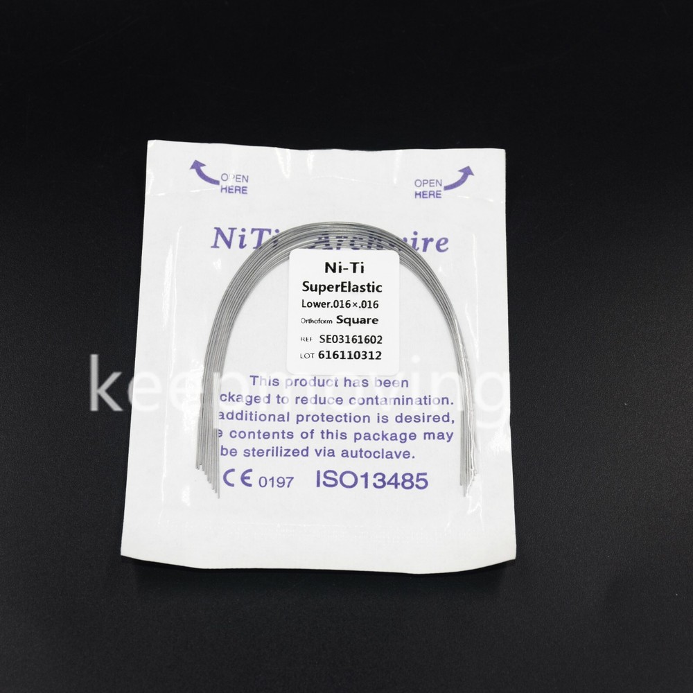 Dental Orthodontic NIti Super Elastic Rectangular Arch Wire Ovoid/Square/Natural