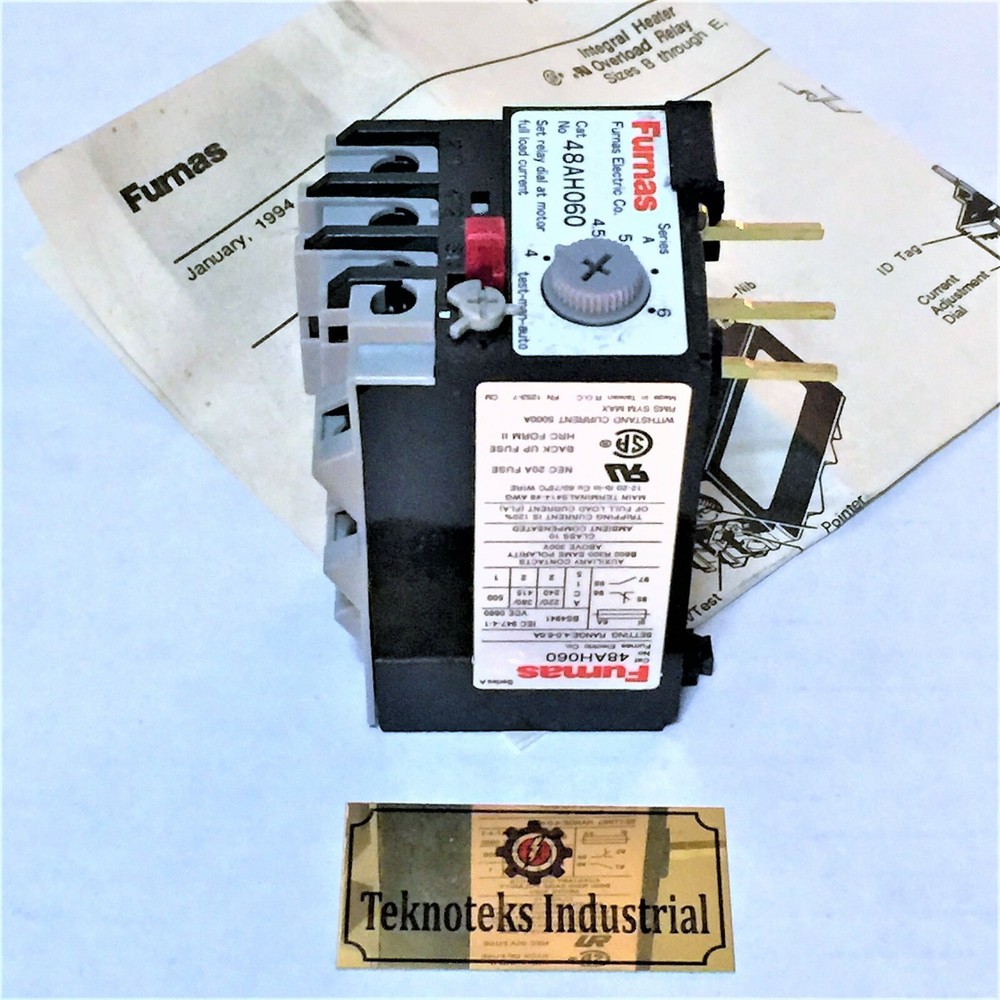 FURNAS 48AHO60 / 4A - 6A ADJUSTABLE OVERLOAD RELAY