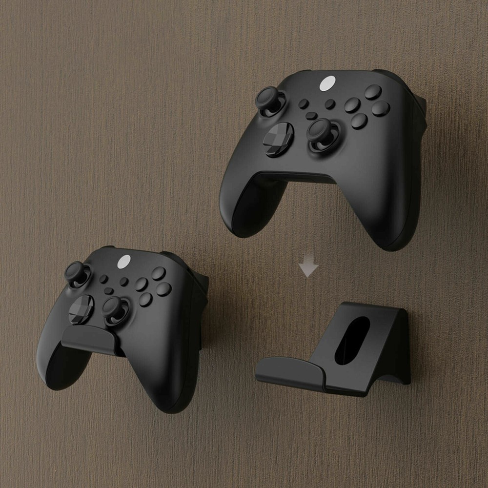 2 Game Controller Headset Headphones Wall Mount Bracket Holder Hanger Hook Stand