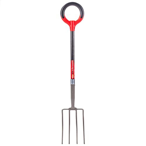 DIGGING FORK Pro-Lite Ergonomic Carbon Steel Gardens Raised Beds RADIUS GARDEN