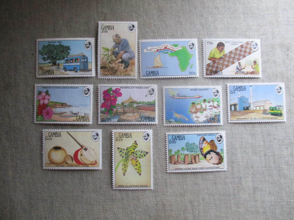 Gambia, Scott# 989-1000, MNH