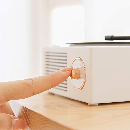 Vinyl Record Player Style Bluetooth Speaker Old Fashioned Classic Style White...