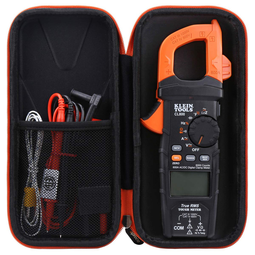 Hard  Storage Carrying Case for Klein Tools CL800 Digital Clamp Meter