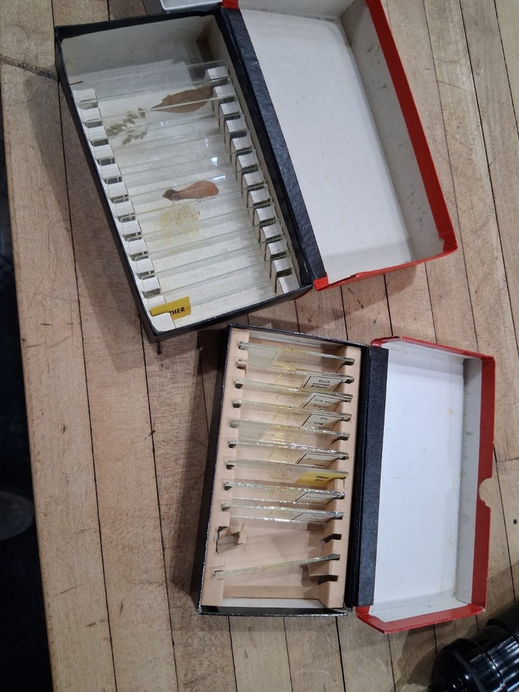 Vintage Gilbert Microscope and Lab Set With Case