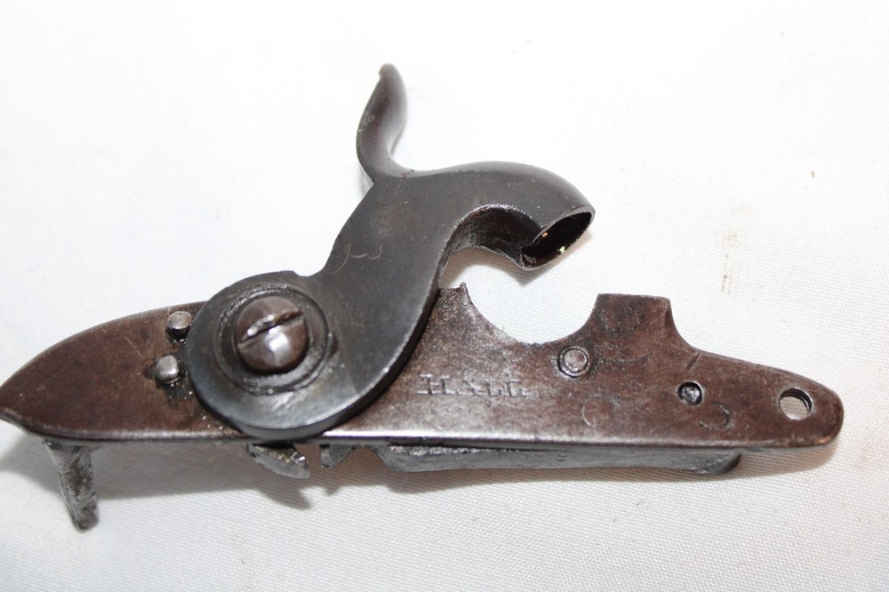 Antique Early HALL Pistol Lock Percussion Flintlock Muzzleloader Part