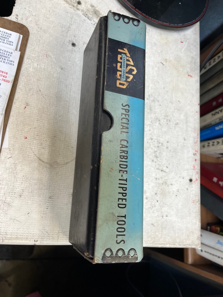 vintage industrial cardboard box from Tosco tools