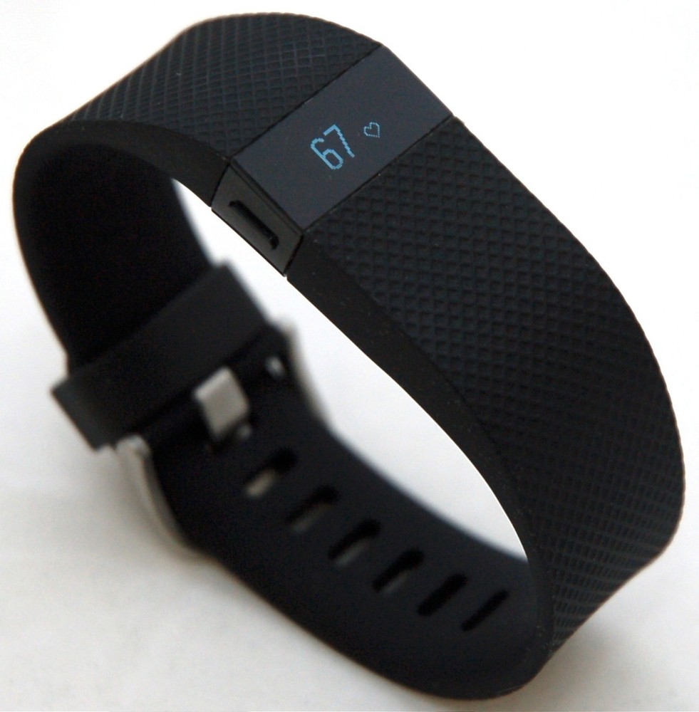 Fitbit Black SMALL Charge HR Wireless Activity Wristband Sleep Tracker BAND ONLY
