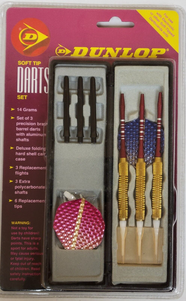 DUNLAP Soft Tip Dart Set, New (14 Gram)