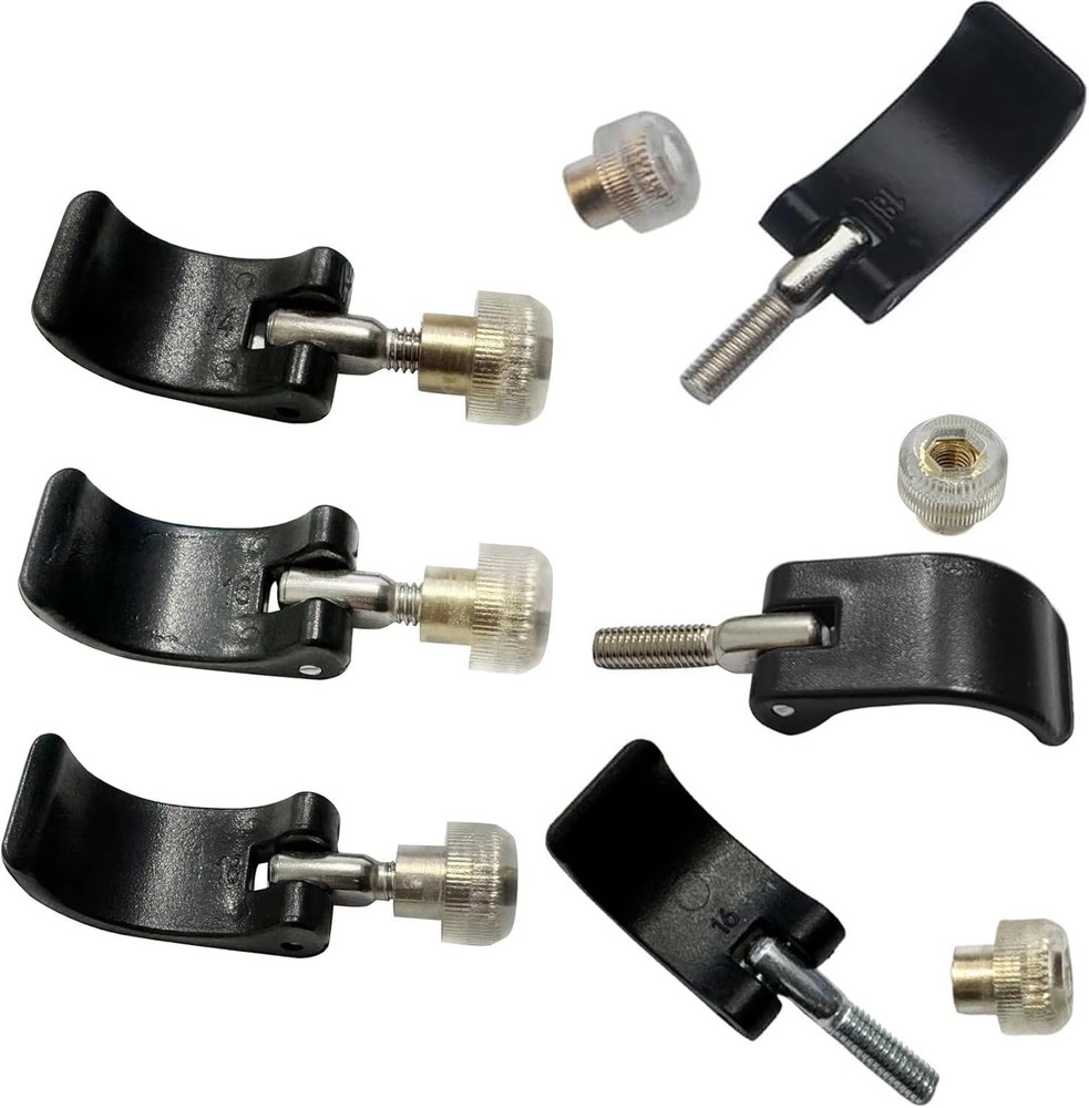 Trekking Pole Lock Replacement Clips, Quick Flip Clamps for Hiking Poles, Ext...