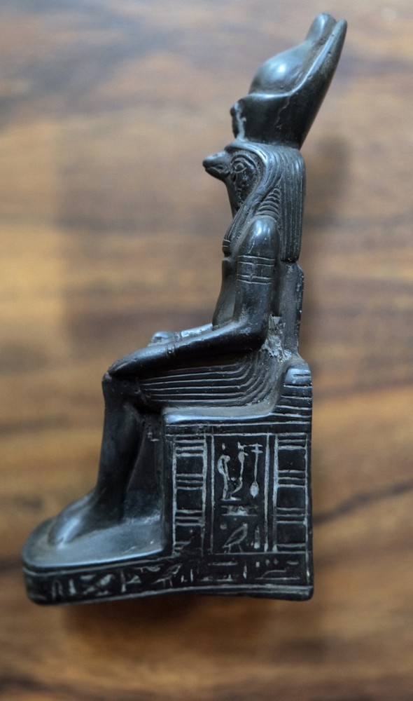 Ancient Egypt Horus Falcon God Statue Pharaonic Basalt Replica