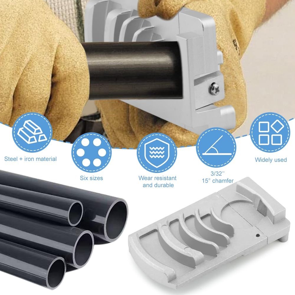 Deburring Tool for PVC Pipe, Plumbing Tools, Professional Plastic Pipe Deburring